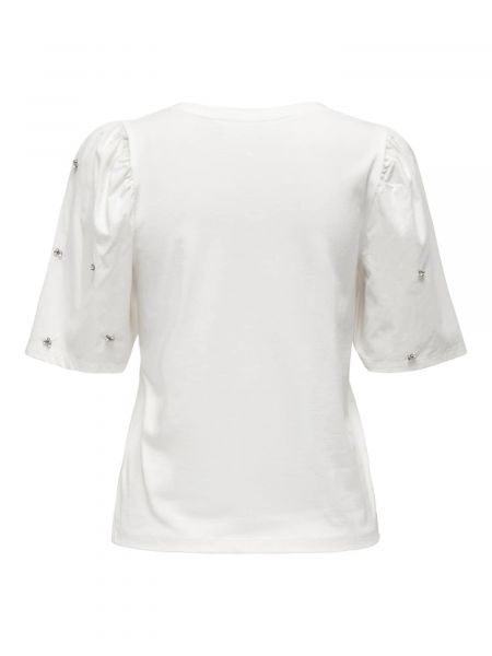 Prozirna majica Only bijela