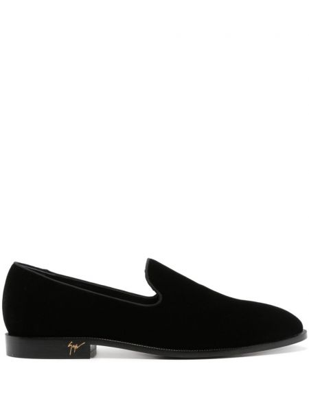 Velour loafers Giuseppe Zanotti sort