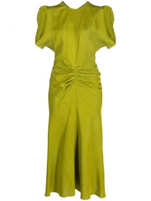 Мини рокля Victoria Beckham зелено