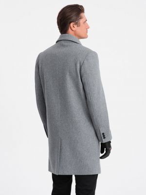 Kabát Ombre Clothing šedý