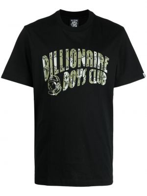 Pamut póló nyomtatás Billionaire Boys Club fekete