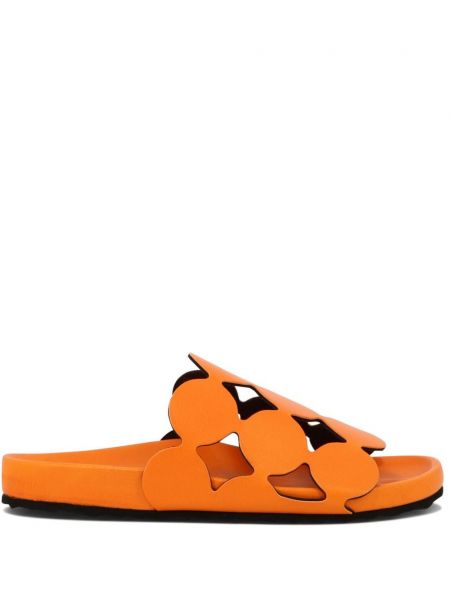 Кожени сандали Pierre Hardy оранжево