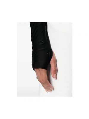 Top z długim rękawem Versace Jeans Couture czarny