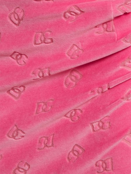 Jacquard midi ruha Dolce & Gabbana rózsaszín