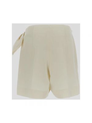Pantalones cortos de lino Chloé beige
