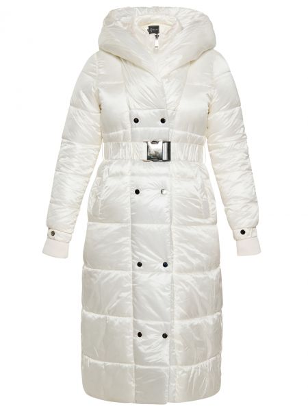 Памучно зимно палто Faina бяло