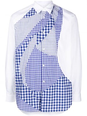 Skjorta med mönster i rutigt Comme Des Garcons Shirt blå