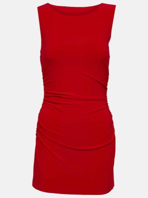 Mini vestido de tela jersey Norma Kamali rojo