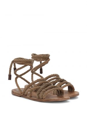 Sandály Dolce & Gabbana hnědé