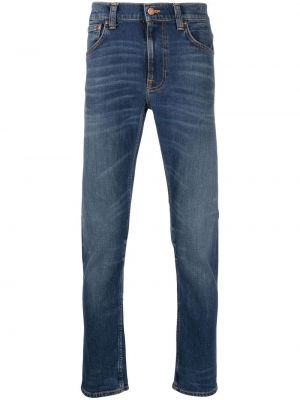 Slank skinny jeans Nudie Jeans blå