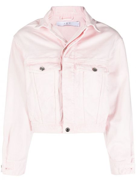 Укороченная джинсовая куртка Iro, розовый