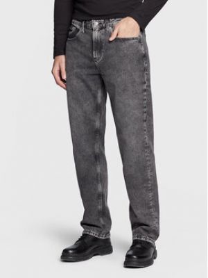 Jean droit Calvin Klein Jeans gris