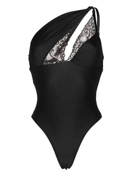 Maillot de bain en dentelle Coperni noir