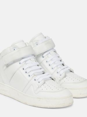 Zapatillas de cuero Saint Laurent blanco
