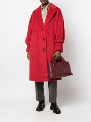 Kabát s knoflíky Hevo červený
