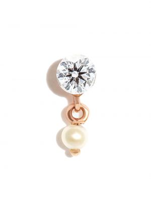 Boucles d'oreilles avec perles en or rose Maria Tash rose