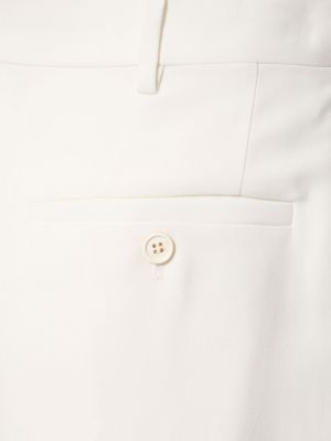 Plisované kalhoty Marni bílé