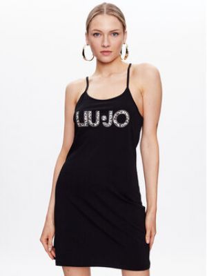 Priliehavé šaty Liu Jo Beachwear čierna