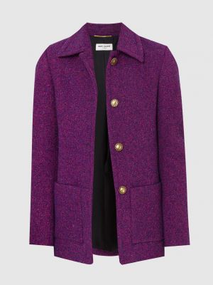 Пиджак Saint Laurent фиолетовый
