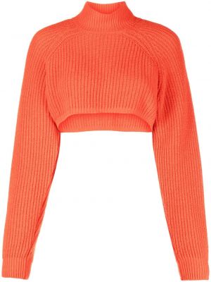 Pletený sveter Moschino oranžová