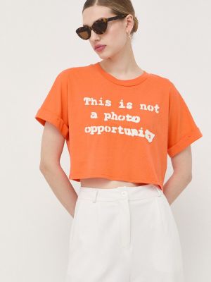 Тениска Guess оранжево