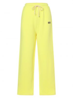 Spodnie sportowe bawełniane American Vintage żółte
