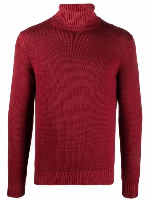 Пуловер Dell'oglio червено