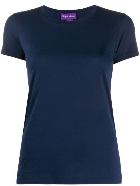 Slim fit t-shirt Ralph Lauren Collection blau