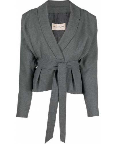 Overdimensjonert lang blazer Alexandre Vauthier grå