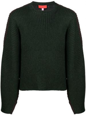 Džemperis ar apaļu kakla izgriezumu Eckhaus Latta zaļš