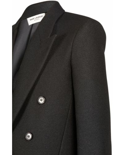 Mantel Saint Laurent schwarz