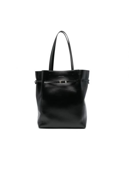 Średnia torba skórzana Givenchy czarna