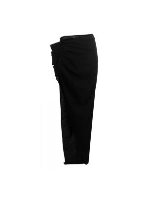 Długa spódnica z falbankami Rick Owens czarna