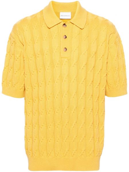 Polo marškinėliai Drôle De Monsieur geltona