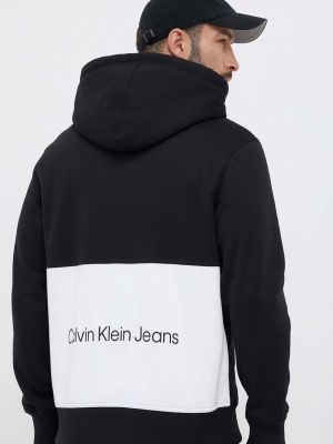 Hoodie s kapuljačom s printom Calvin Klein Jeans