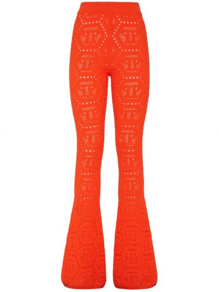 Spodnie Philipp Plein pomarańczowe