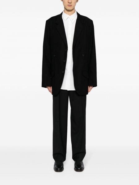 Blazer en coton Yohji Yamamoto noir