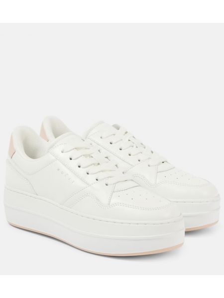 Läder sneakers Hogan vit