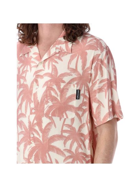 Camisa con estampado Palm Angels rosa