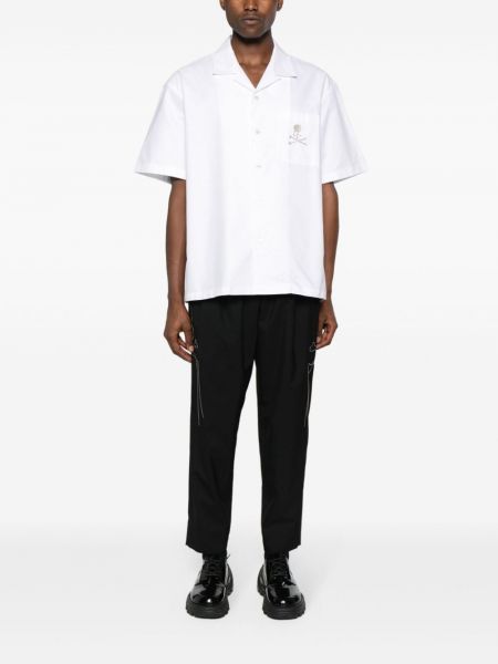 Bavlněná košile Mastermind Japan bílá