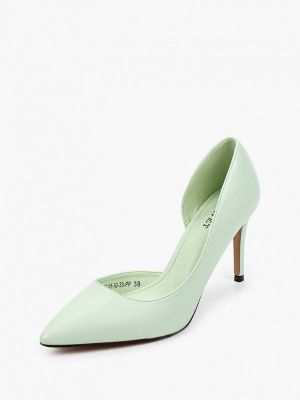 Бархатные туфли Velvet зеленые