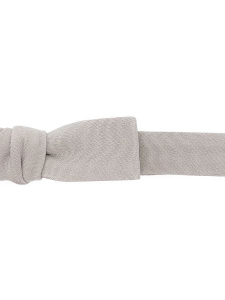 Hedvábná kravata s mašlí Gucci šedá