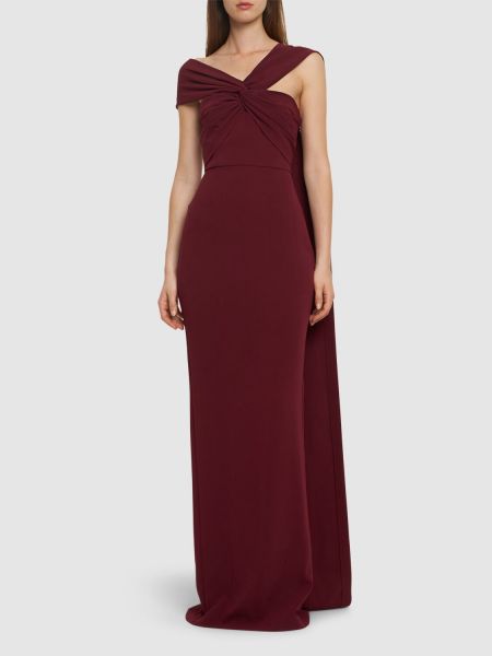 Maksi elbise Roland Mouret bordo