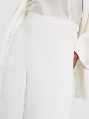 Spodnie z wysoką talią relaxed fit Costarellos białe