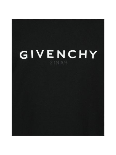 Camisa de algodón de tela jersey Givenchy negro