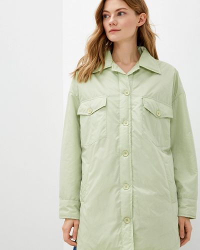 Утепленная демисезонная куртка Trendyol зеленая