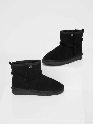 Čizme za snijeg od brušene kože Answear Lab crna