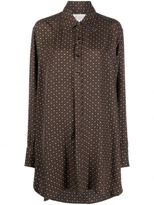 Chemise avec manches longues Maison Margiela marron