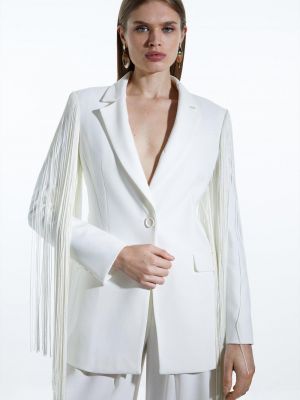 Приталенный пиджак Karen Millen белый