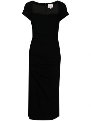 Černé šaty ke kolenům Cinq A Sept